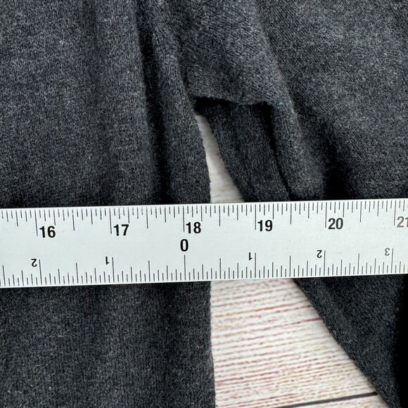 J. Jill PureJill Cashmere Blend Roll Neck Cardigan Sweater‎ Women's S Gray - Picture 7 of 8